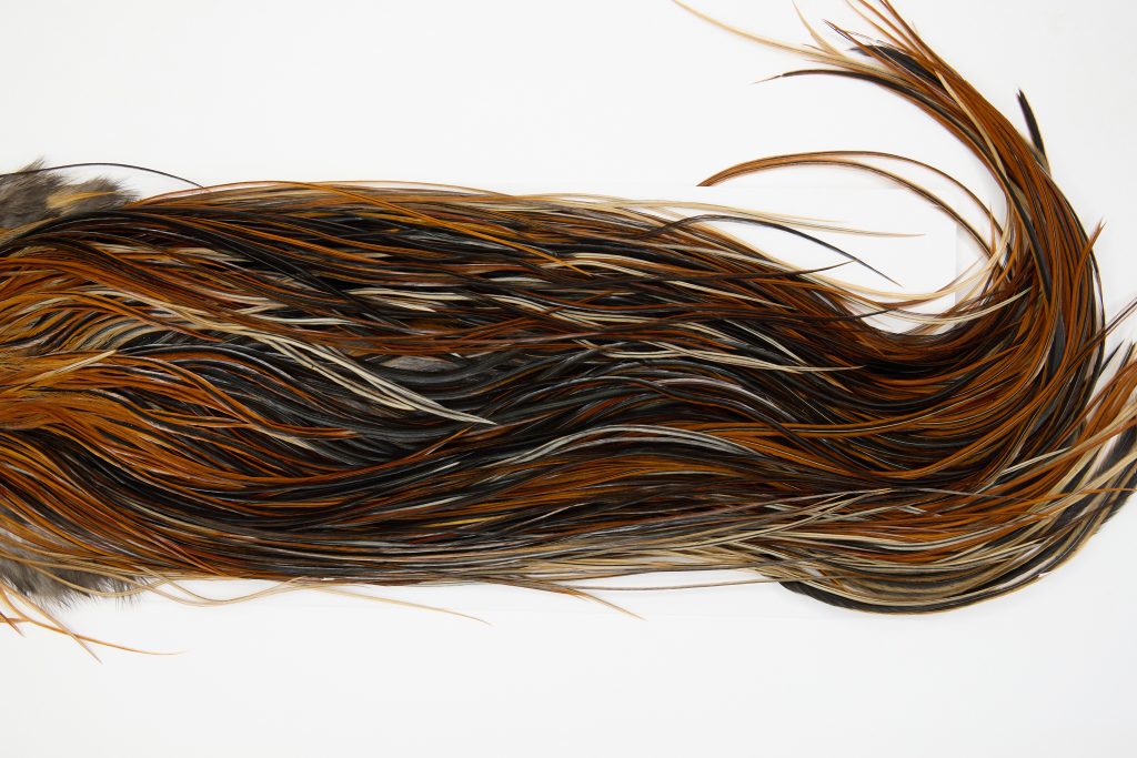 13107 Hebert Dry Fly Hackle Pro Grade Rooster Saddle Furnace Ties Size 14-18