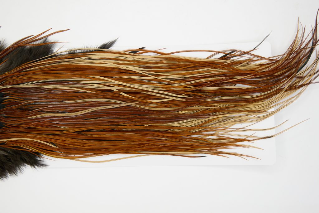 13109 Hebert Dry Fly Hackle Pro Grade Rooster Saddle Furnace Ties Size 14-16