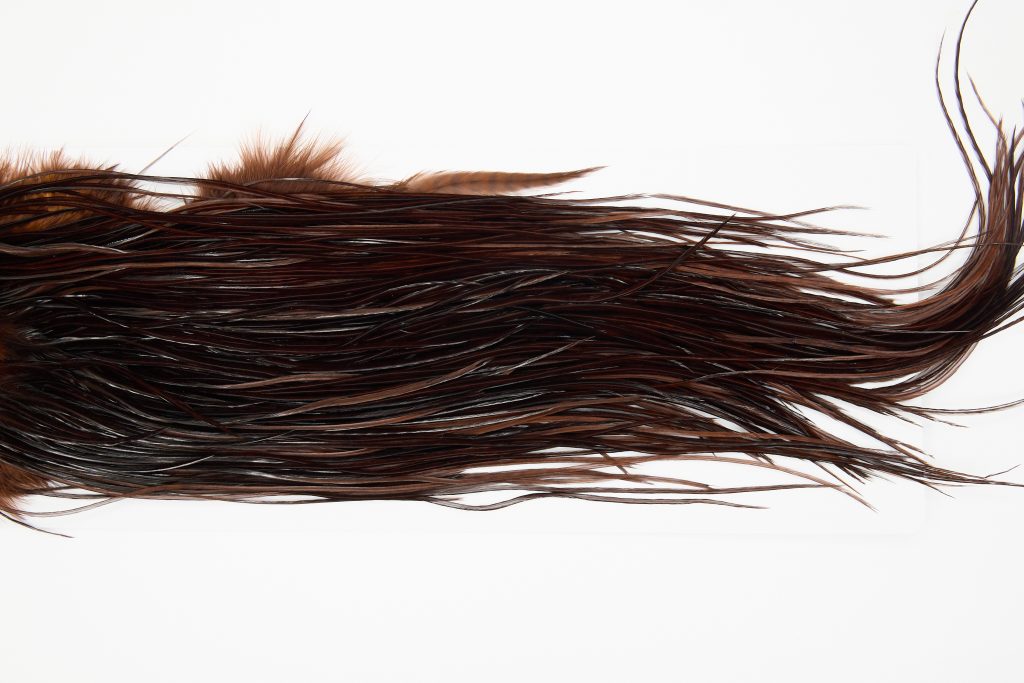 13122 Hebert Dry Fly Hackle Pro Grade Rooster Saddle Coachman Brown Ties Size 14-16