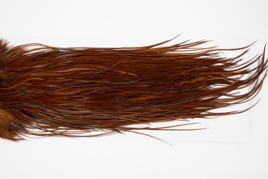 13124 Hebert Dry Fly Hackle Pro Grade Rooster Saddle Coachman Brown Ties Size 12-16