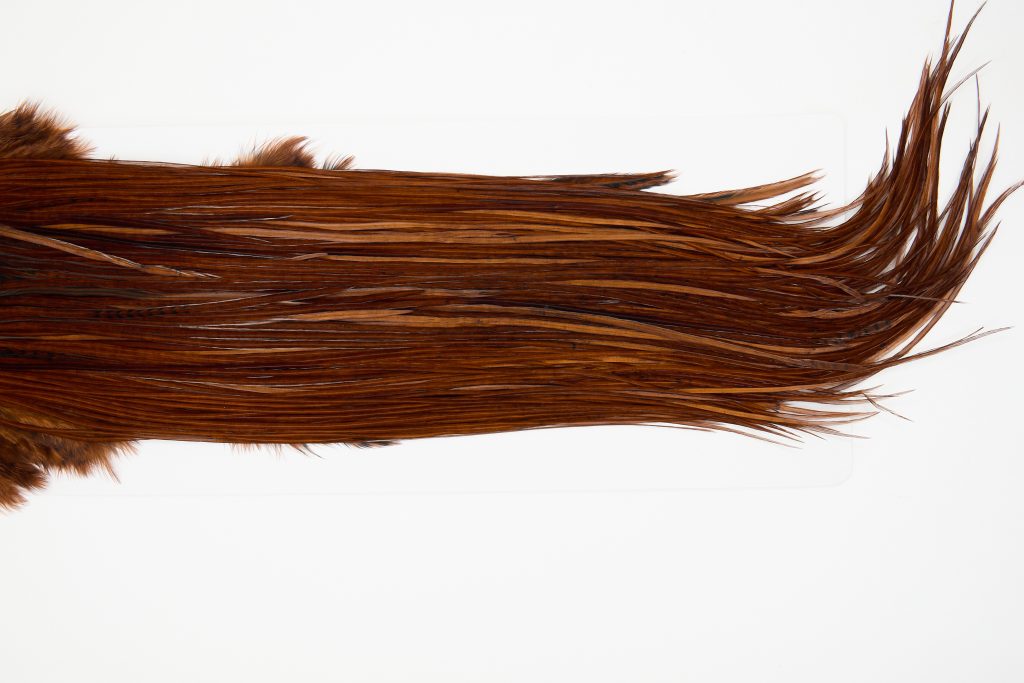 13128 Hebert Dry Fly Hackle Pro Grade Rooster Saddle Coachman Brown Ties Size 14-16