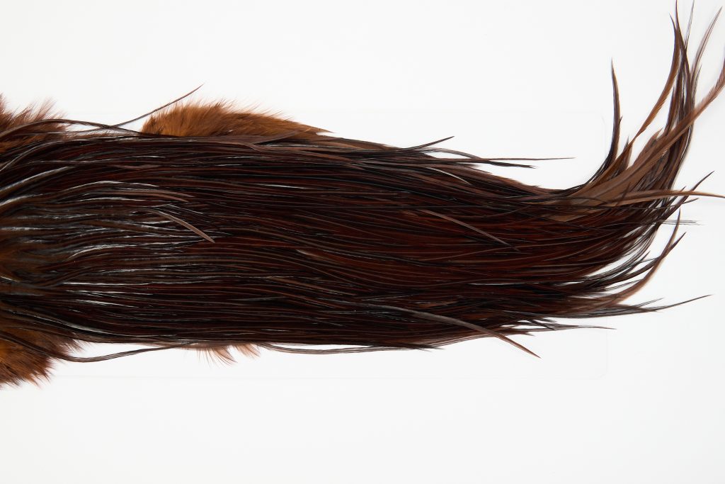 13128a Hebert Dry Fly Hackle Pro Grade Rooster Saddle Coachman Brown Ties Size 14-16