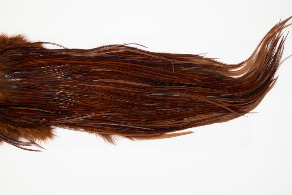 13129 Hebert Dry Fly Hackle Pro Grade Rooster Saddle Coachman Brown Ties Size 14