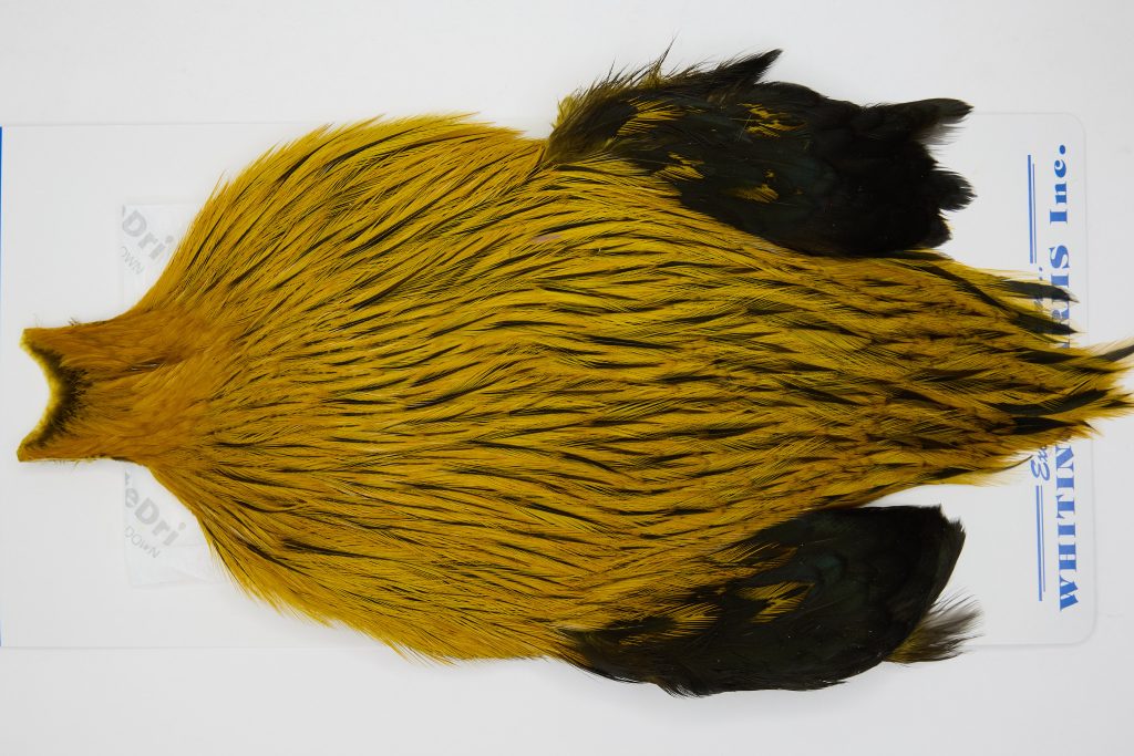FWRC4 Freshwater Wet Fly Hackle Rooster Cape Badger Copper Olive