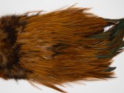 FWRS6 Freshwater Wet Fly Hackle Rooster Saddle Badger Brown